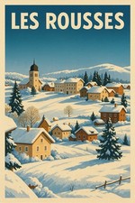 AFFICHE    POSTER  Les Rousses Jura