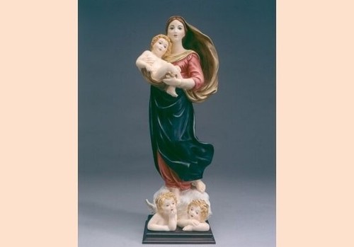 Statue madone sixtine cm - la,
