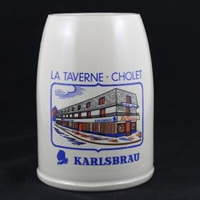 Cruche Céramique Bière Karlsbrau La Taverne Cholet Karlsberg 1Litro Allemagne