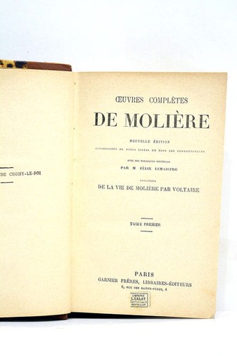 Oeuvres complètes molière - oeuvres,
