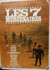 "Les 7 MERCENAIRES"  affiche Cinema  Originale  060X080   Sergio Leone 1973