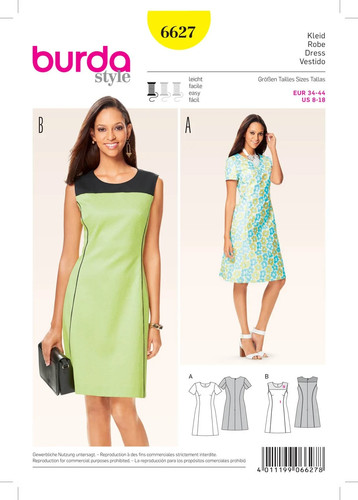 Burda b6627 patron couture - de,