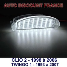 ECLAIRAGE PLAQUE LED RENAULT CLIO 2 TWINGO 1   LED BLANC