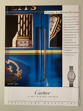 PUBLICITE ANNEES 80 - CARTIER - LA MONTRE PANTHERE