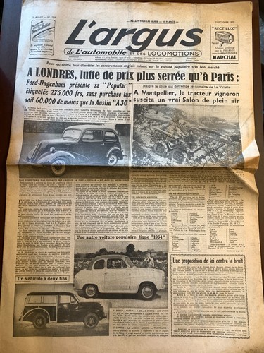 Argus 1953 la - l'argus, 22/10/1953;