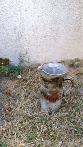 Pichet broc céramique - broc, gris