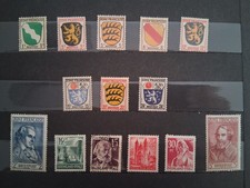 14 Timbres d'Allemagne "Occupation française " 1945/49