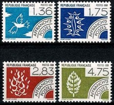 FRANCE 1988  Les Quatre elements  PREO YT n° 198 à 201 Neufs ★★ luxe / MNH (A)