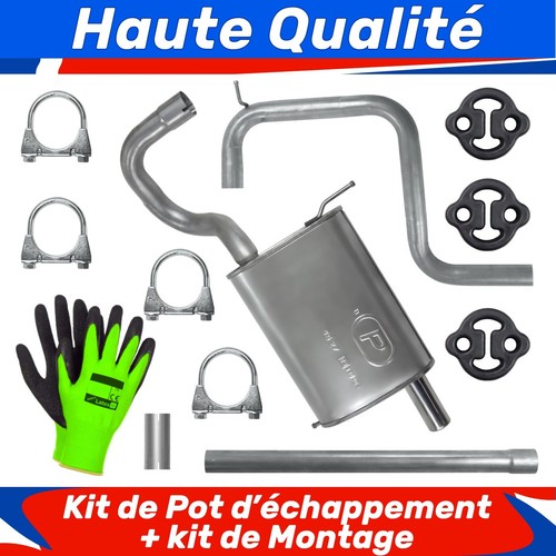 Kit pot échappement pour - kit, d'échappement