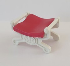 SIEGE TABOURET POUR PRINCESSE BLANC ET ROSE 3238...
