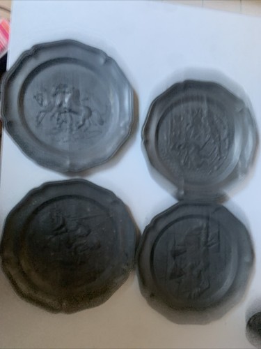Ancienne assiette étain - ancienne,