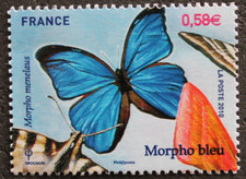Timbre - FRANCE - Morpho bleu