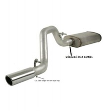 Silencieux aluminé PaceSetter / Dynomax avec tube de sortie moteurs 2.5L et 4.0L