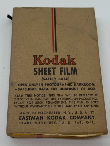 Kodak sheet film - (safety, base)