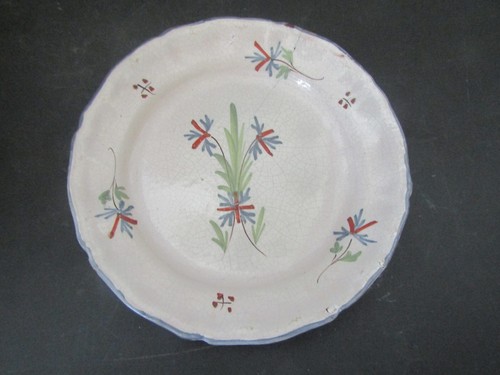 Assiette faience 19ème