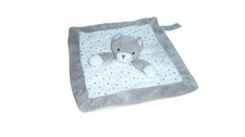 Doudou chat gris blanc