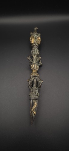 Phurba tibétaine bronze - tibétaine, en