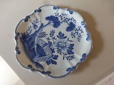 1 Assiette plate céramique Creil et Montereau décor bleu Hollandais ancienne