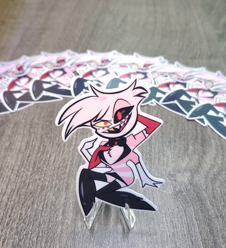 Hazbin hotel stickers chibi - hazbin,