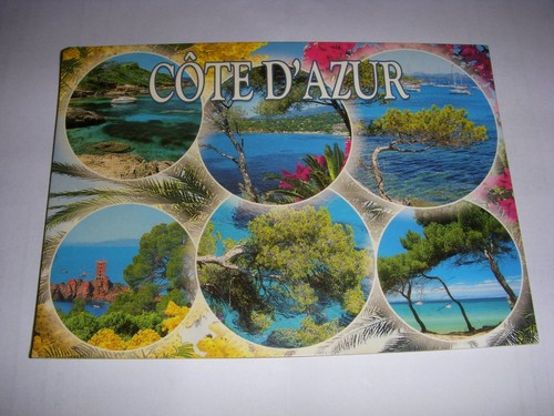 Carte postale cote - carte, d'azur