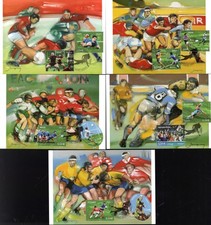 4063/72+ FDC 5  CARTES  1er JOUR   COUPE DU MONDE DE RUGBY 2007