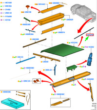 FORD RANGER T6 MK1 Roll Top Tonneau Cover 2497142 KB3J-501C10-CB NOUVEAU