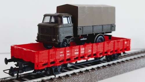 Roco wagon plat 2 - 2, essieux