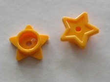 2 x etoile BtLtOrange LEGO Bright Light Orange Star 11609 /Set 41344 41063 10677