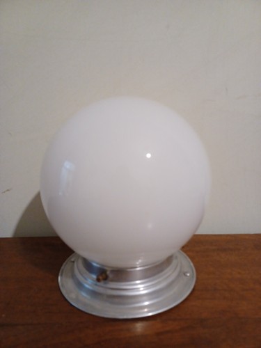 Vintage plafonnier boule verre