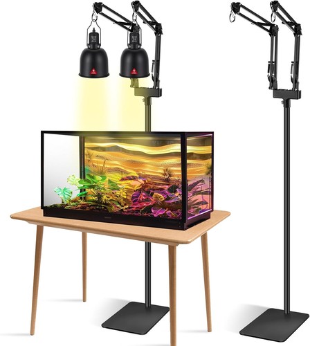 Dual reptile lamp stand - dual,