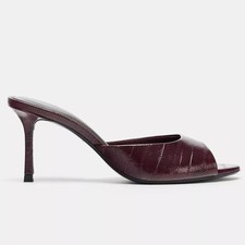 Sabots Mule Femme Bordeaux