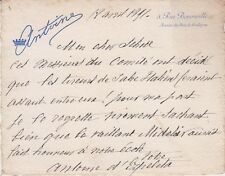 Trois lettres autographes du