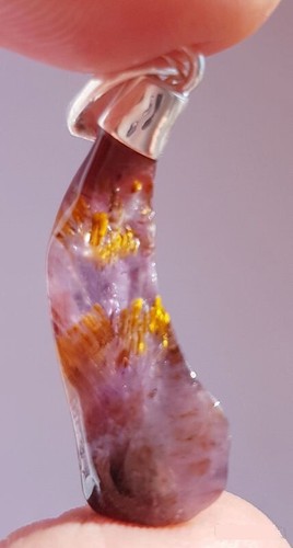 Pendentif en cacoxenite - pendentif,