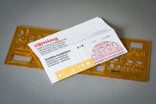 Rotring 853 800 Drawing Template | Normographe