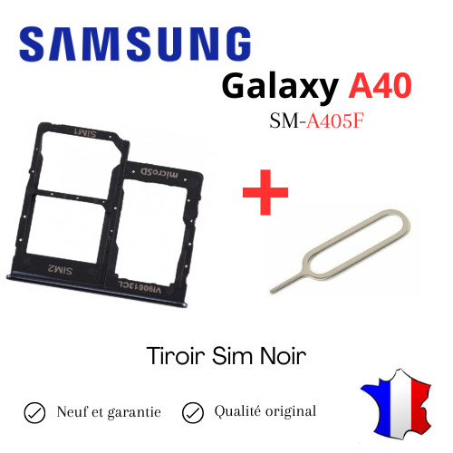 Tiroir sim noir pour samsung - sim,
