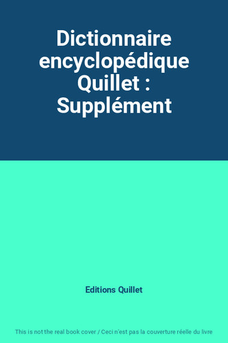 Dictionnaire encyclopédique