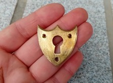 1 ENTRÉE DE CLÉ SERRURE ANCIENNE "coeur" LOUIS PHILIPPE, BRONZE,MEUBLE  N°111C
