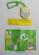 Kinder - Bob l'éponge, les objets - Porte-Clefs Bob l'éponge - S 212 - avec BPZ