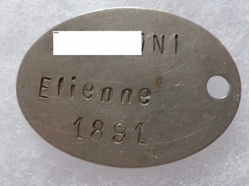 Plaque identite wwi - plaque,