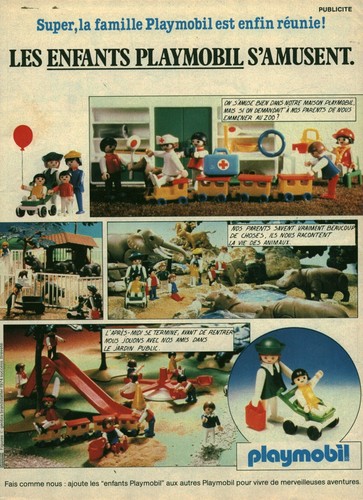 Publicité ancienne playmobil - publicité,