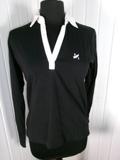 Top polo coton revers blanc