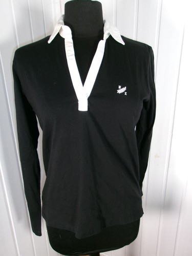 Top polo coton revers blanc
