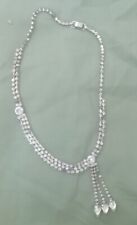 Collier Vintage strass blancs  rivière de diamants années  70