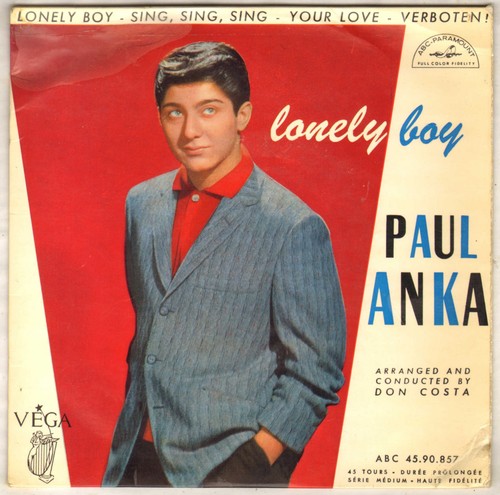 Paul anka lonely boy - "lonely, boy"
