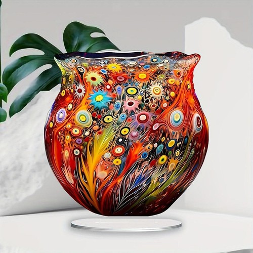 Acrylique ornement vase - acrylique,