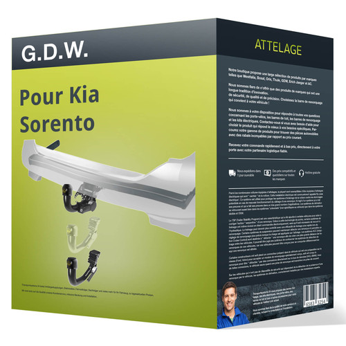 Attelage pour kia sorento - pour,