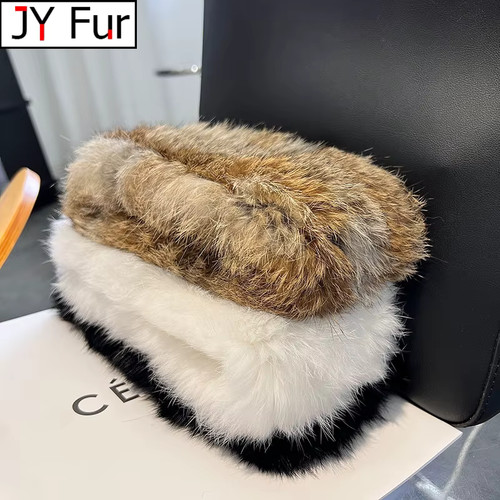 Bandeau fourrure lapin - fourrure,