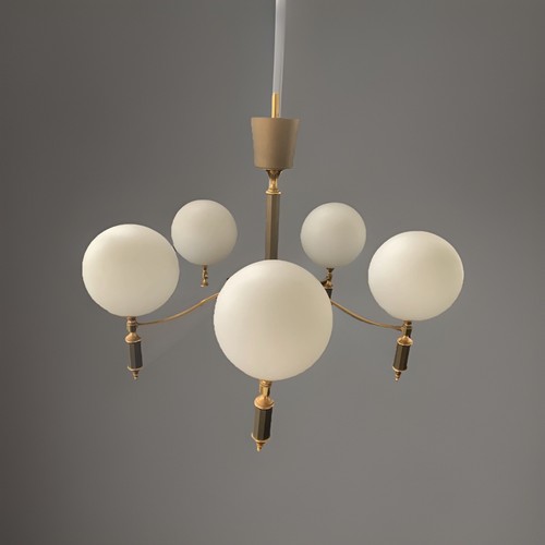 Lustre feux laiton doré - laiton, et