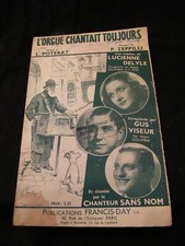 "Partition L'orgue chantait toujours Gus Viseur Delyle Music Sheet"