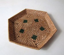 corbeille en rotin panier design scandinave Vintage 25cm